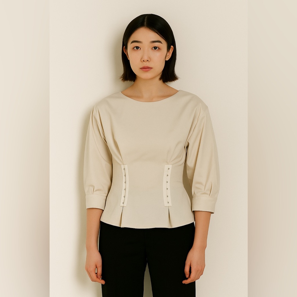 United Tokyo Cotton Corset Top | Whimsy Goth Ren Fair Minimalist Japan Design